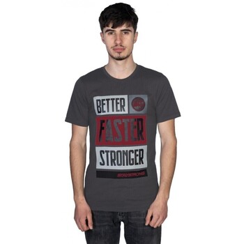 Stay Strong T-shirt Korte Mouw  T-shirt BFS - Charcoal