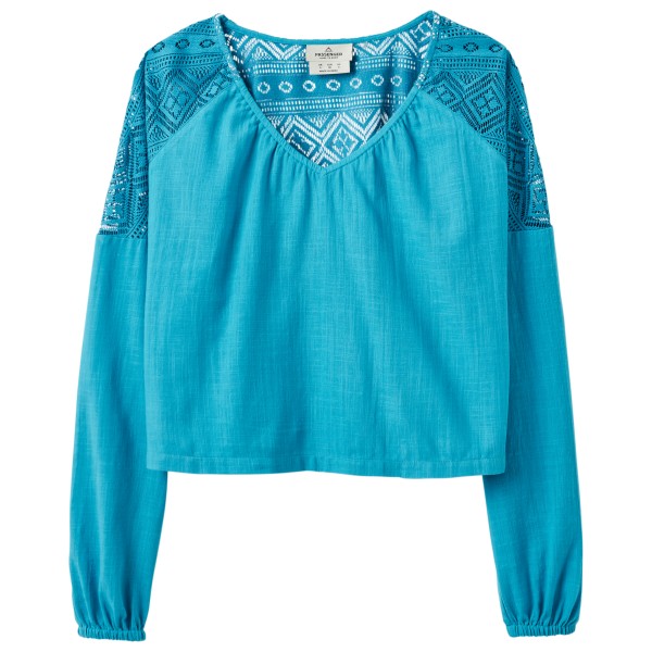 Passenger  Women's Flurry L/S Woven - T-shirt, blauw