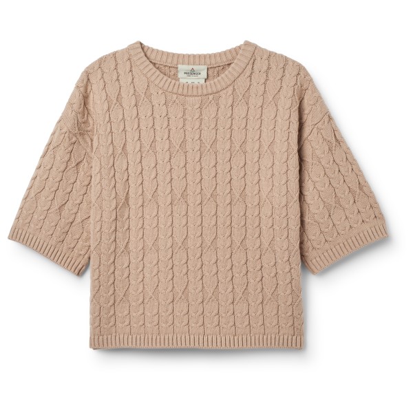 Passenger  Women's Homely S/S Knitted Jumper - Trui, beige