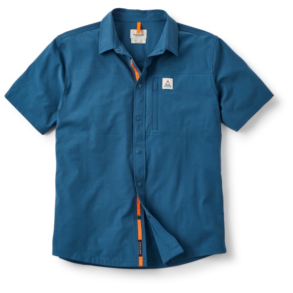 Passenger  Traveller S/S Stretch Shirt - Overhemd, blauw