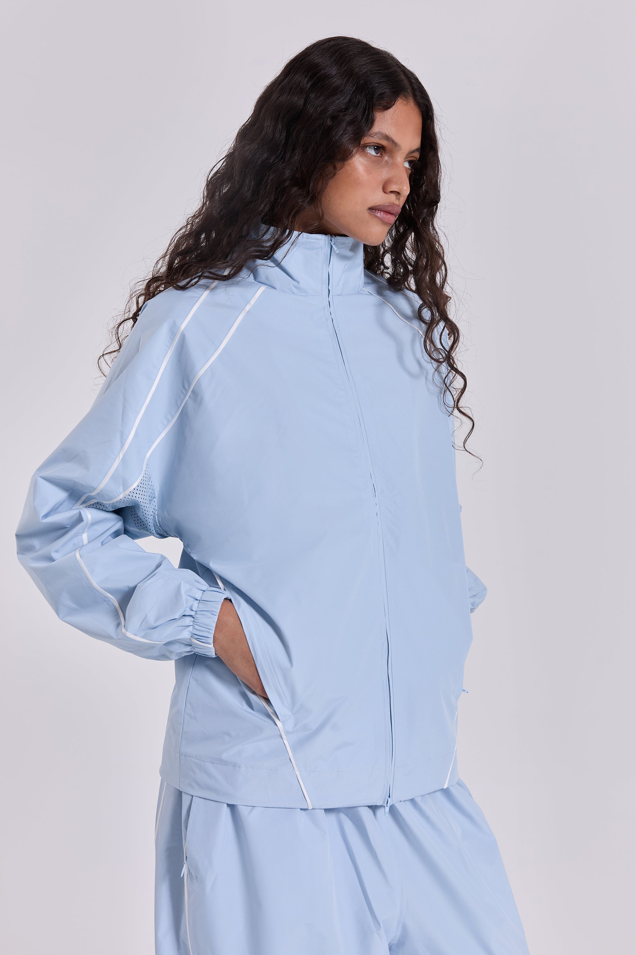 Jaded London Blue Vapor Tracksuit Top