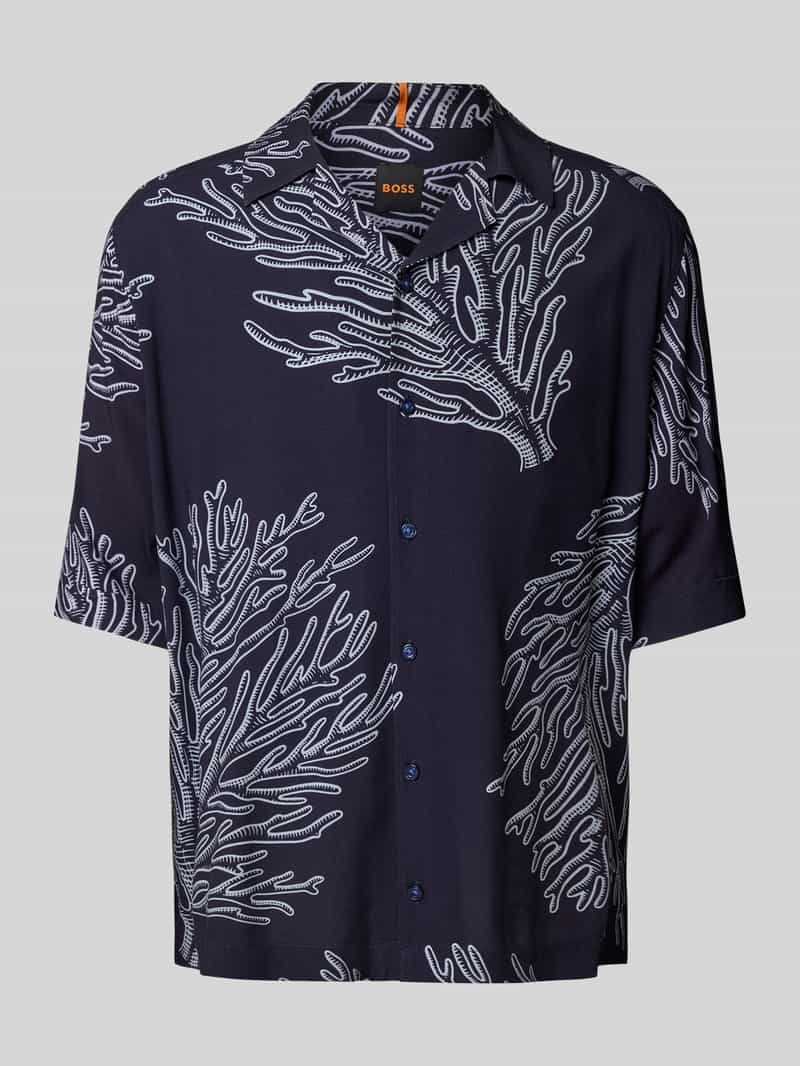 Boss Orange Overhemd met korte mouwen Lapisy_M met grote print