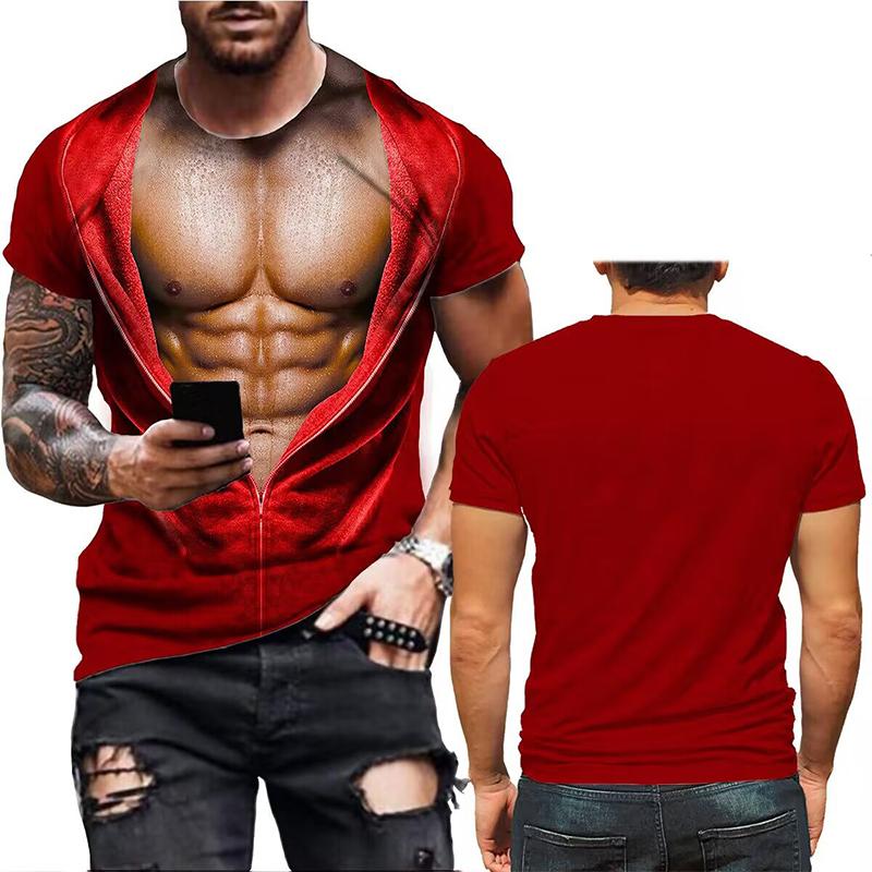 Wengy 2 Mode T-shirt Nep Rits Spier 3D Print Zomer Heren Korte Mouw T-shirts Oversized Harajuku Streetwear Mannelijke Kinderen T-shirts Tops S