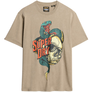 Superdry T-shirt Korte Mouw  T-shirt ample graphique Biker Rock