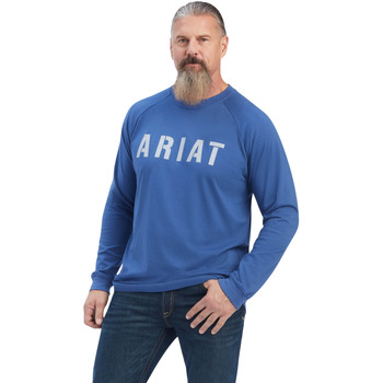 ARIAT T-shirt Korte Mouw  T-shirt en coton manches longues Rebar Strong Block