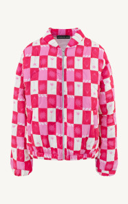 Jurkjes Boho Bomber Jacket Fuchsia
