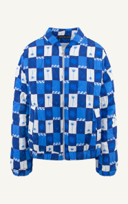 Jurkjes Boho Bomber Jacket Kobalt