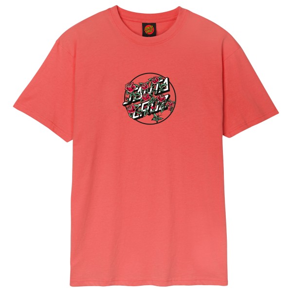 Santa Cruz  Flash Stacked Dot Front - T-shirt, rood