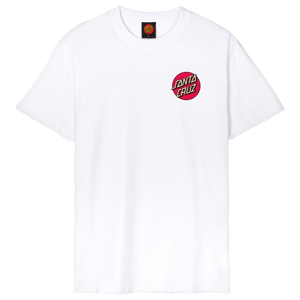 Santa Cruz  Screaming Rose Flash Hand - T-shirt, wit