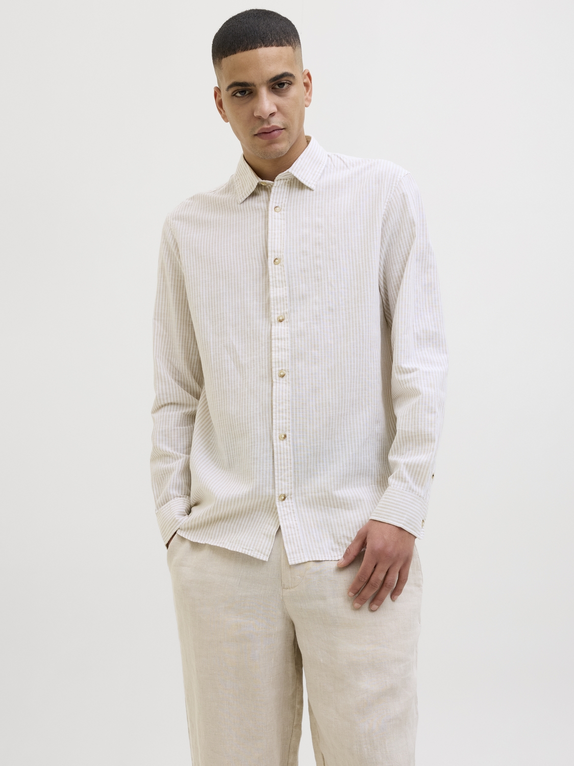 Jack & Jones Overhemd met lange mouwen JJESUMMER SHIRT LS SN