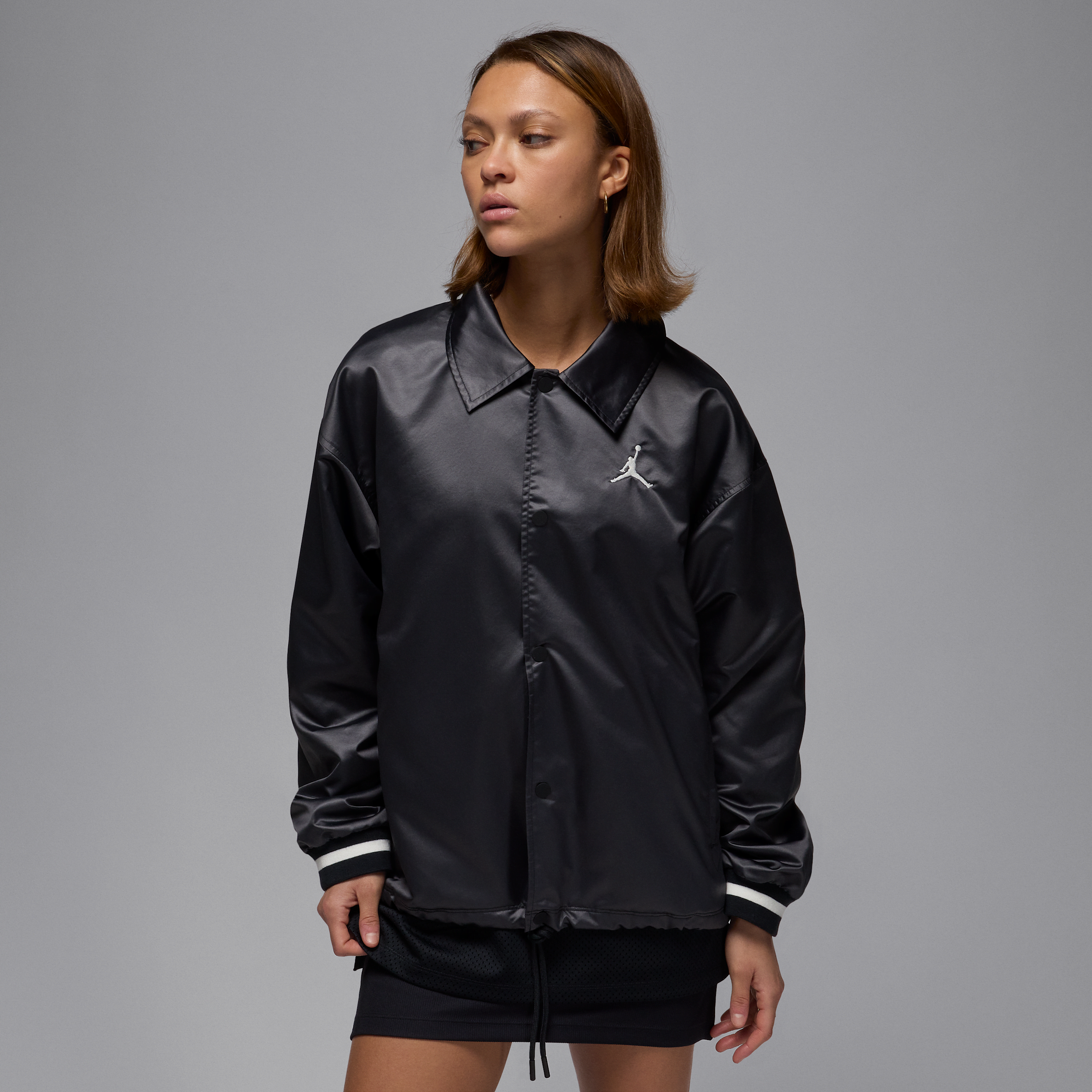 Jordan coachjack voor dames - Zwart