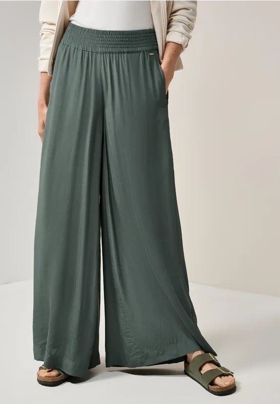 Cecil Wide Legs crêpe broek
