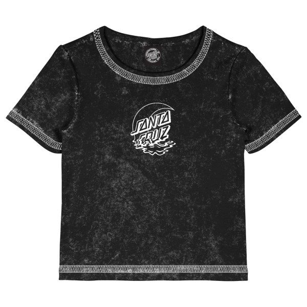 Santa Cruz  Women's Moon Dot Reflection Front T-Shirt - T-shirt, zwart