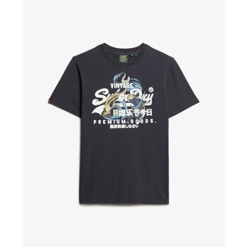 Superdry T-shirt Korte Mouw  T-shirt décontracté Vintage Logo Tokyo
