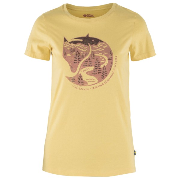 Fjällräven  Women's Arctic Fox Print - T-shirt, beige