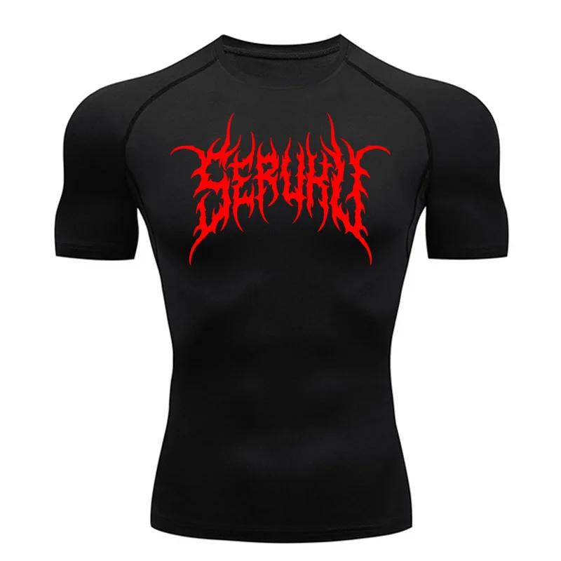 Xin nan zhuang Men's Short Sleeve Compression Sports Shirt, Fitness T-Shirt, Summer Running, Quick Drying Top, Gym Workout, Bodybuilding S-3XL S