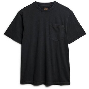 Superdry T-shirt Korte Mouw  T-shirt à poche surpiqûres contrastées