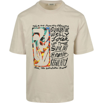 Shiwi T-shirt  T-Shirt Jay Flower Block Beige
