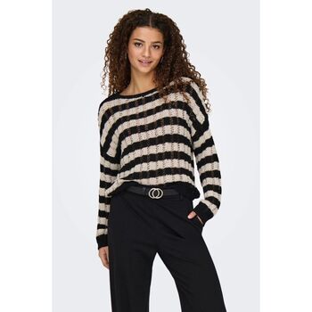 Only Trui  15339536 CAPRI LS O-NECK-BLACK/PUMICE STONE