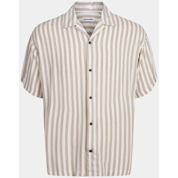 Jack & jones Overhemd Lange Mouw Jack & Jones 12249367 RESORT STRIPE-CROCKERY