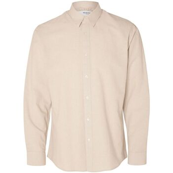 Selected Overhemd Lange Mouw  16079056 LINEN SHIRT-PURE CASHMERE