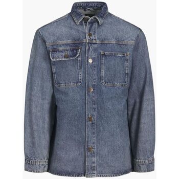 Jack & jones Overhemd Lange Mouw Jack & Jones 12252698 SCOTT OVERSHIRT-BLUE DENIM