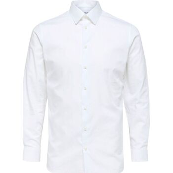 Selected Overhemd Lange Mouw  16080200 METHAN-BRIGHT WHITE