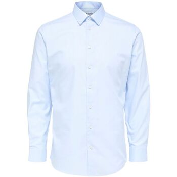 Selected Overhemd Lange Mouw  16080200 METHAN-LIGHT BLUE