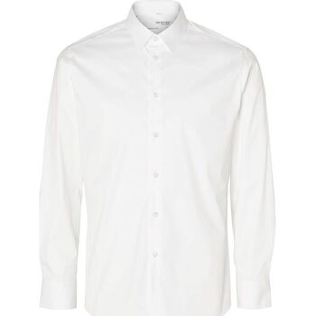 Selected Overhemd Lange Mouw  16090210 SLIMTRAVEL-BRIGHT WHITE