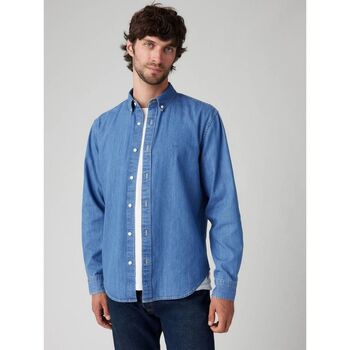 Levi's Overhemd Lange Mouw Levis A7210 0025 AUTHENTIC BUTTON DOWN-WOODROW MID WASH