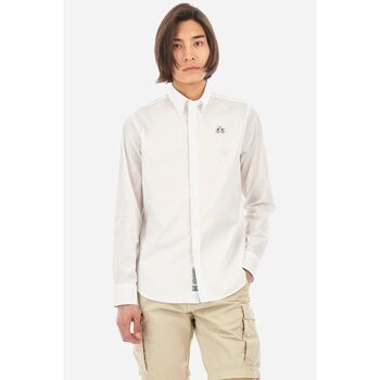 LA MARTINA Overhemd Lange Mouw  CCMC02 POPLIN-00001 OPTIC WHITE