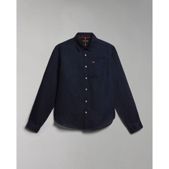 Napapijri Overhemd Lange Mouw  G-CRETON NP0A4H1C-176 BLU MARINE
