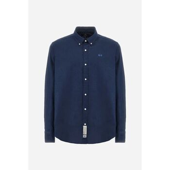 LA MARTINA Overhemd Lange Mouw  MAC006 TL141-07017 NAVY