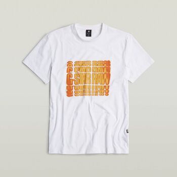 G-Star Raw T-shirt  D25084 336-110 WHITE
