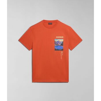 Napapijri T-shirt  S-CANADA NP0A4HQM-MA6 ORANGE BURNT