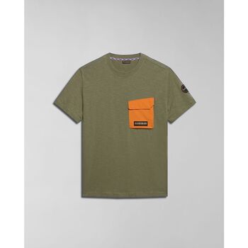 Napapijri T-shirt  S-TEPEES NP0A4HQJ-GAE1 GREEN LICHEN