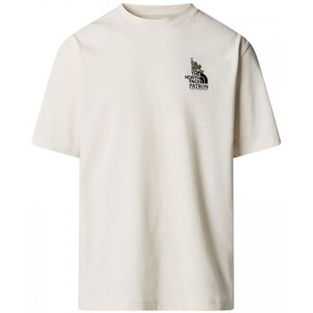 The North Face T-shirt  NF0A8C2TQLI1 INUSEX TRAILS TEE-WHITE DUNE