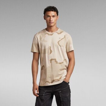 G-Star Raw T-shirt  D22805-C721 CAMO-D935 DESERT