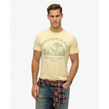 Superdry T-shirt Korte Mouw  T-shirt Lo-fi Outdoor Mono