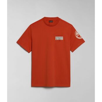Napapijri T-shirt  S-AMUNDSEN NP0A4H6B-A62 ORANGE BURNT