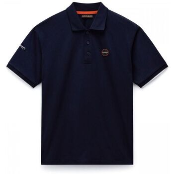 Napapijri T-shirt  E-BADGE NP0A4IDA-176 BLU MARINE