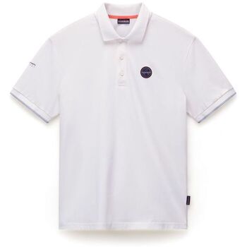 Napapijri T-shirt  E-BADGE NP0A4IDA-2061 WHITE HERON