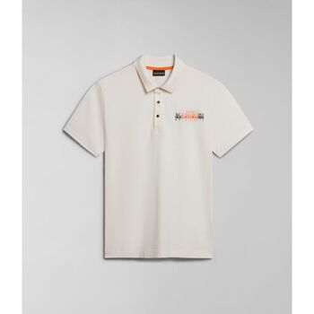 Napapijri T-shirt  E-SMALLWOOD NP0A4HPV-N1A1 WHITE WHISPER
