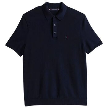 Tommy Hilfiger T-shirt  MW0MW38465 INTERLOCK PLACKET-DESERT SKY