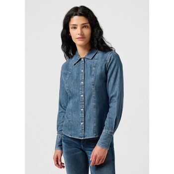 Wrangler Overhemd  112356476-FADED BLUE