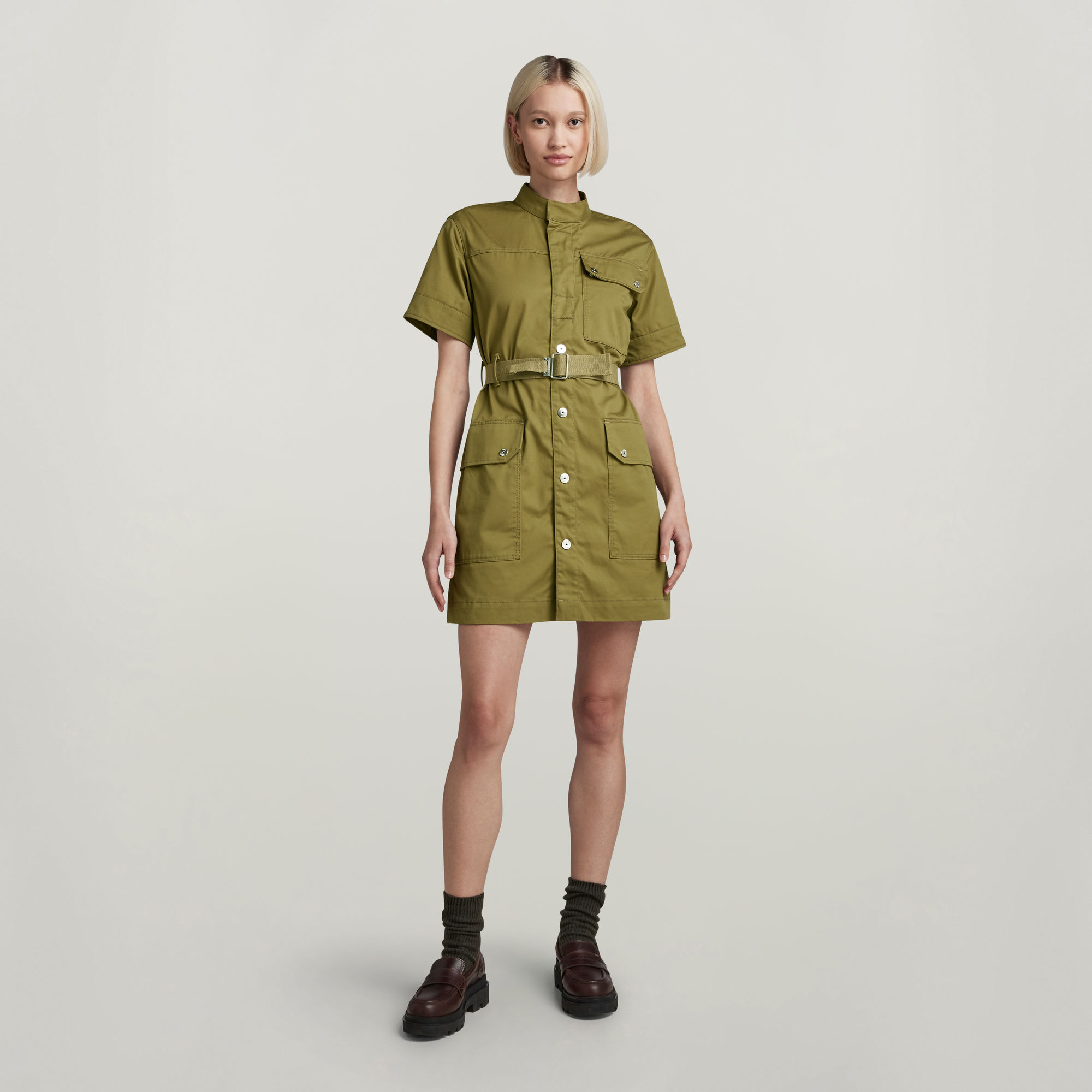G-Star RAW Jurk Utility - Groen - Dames