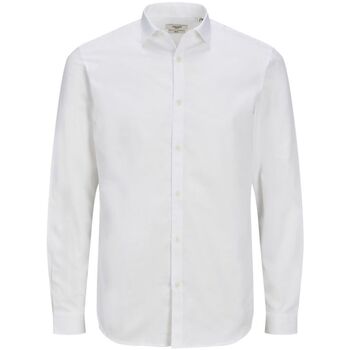 Jack & jones Overhemd Lange Mouw Jack & Jones 12201905 CARDIFF-WHITE SLIM FIT