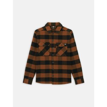 Dickies Overhemd Lange Mouw  SACRAMENTO DK0A4XR-K181 TOFFEE