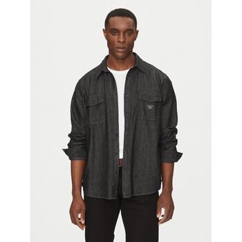 Guess Overhemd Lange Mouw  M5RH56 D5M91-BL4O BLACK OVERDYE