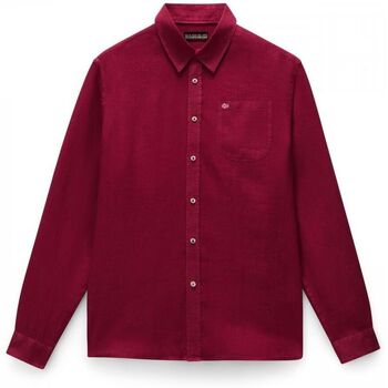 Napapijri Overhemd Lange Mouw  G-LINEN LS NP0A4HQ2-R1E1 TIBETAN RED
